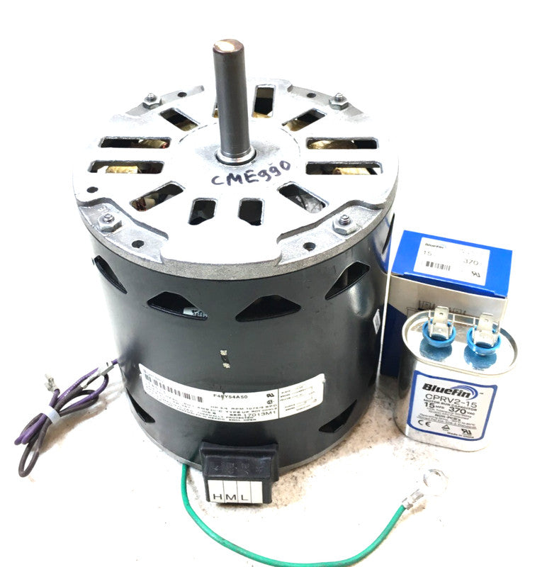 Genteq F48Y54A50 Blower Motor 158513 3/4HP 230V RPM 1075/3SPD #CME990 ...