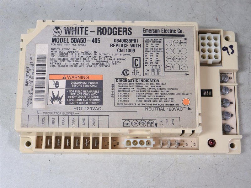 White Rodgers 50A50-405 Control Board Universal Ignition Module D34003 ...