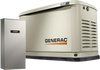 GENERAC 7210 GUARDIAN 24 KW HOME STANDBY GENERATOR + 200A AUTOMATIC TRANSFER SWITCH WIFI NG/LP