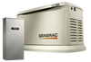 GENERAC 7291 GUARDIAN 26 KW HOME STANDBY GENERATOR + 200A AUTOMATIC TRANSFER SWITCH WIFI NG/LP