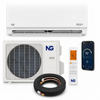 NG BLU+ ECO 36,000 BTU Single-Zone Mini Split Heat Pump - 19.5 SEER2, 208/230V - BLU+ indoor head, condenser, line set and re