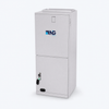 NG EZ Central 48,000 BTU Ducted Inverter Heat Pump System - 16 SEER2, R-454B - EZ Central vertical air handler, angled view