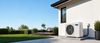NG BLU+ Multi-Zone 35,000 BTU Inverter Condenser - 5 Zone, 23.1 SEER2, R-454B - Outdoor condenser installed alongside a home