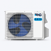 NG SAJA Multi-Zone 30,000 BTU Inverter Condenser - 4 Zone, 23 SEER2, R-32 - SAJA Series R-32 condenser, studio view