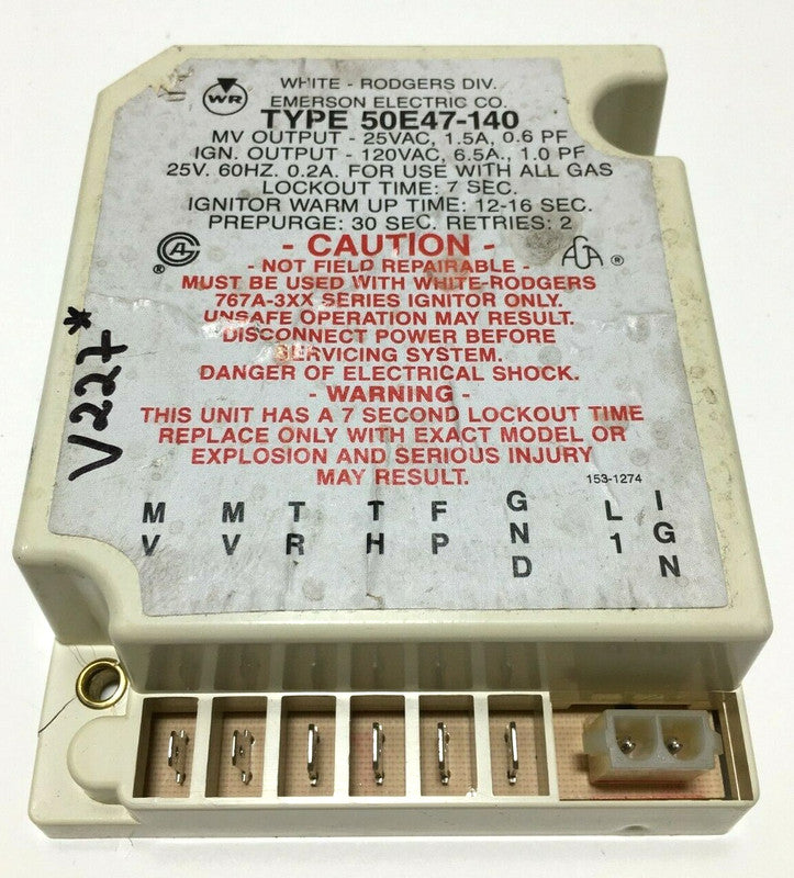 White Rodgers 50E47-140 Ignition Control Circuit Board Module #V227 ...