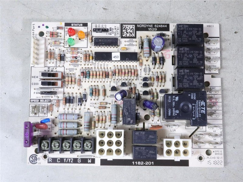 Nordyne Intertherm Miller 1182-201 Furnace Control Circuit Board 62484 ...